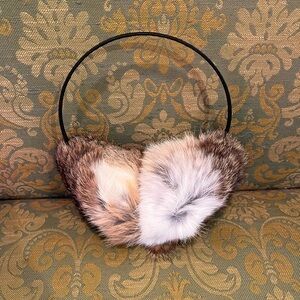 Real Rabbit Fur Earmuffs